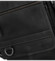 Pánska kožená crossbody taška čierna - Sendi Design Alain