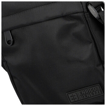 Pánska crossbody taška čierna - Enrico Benetti Finde