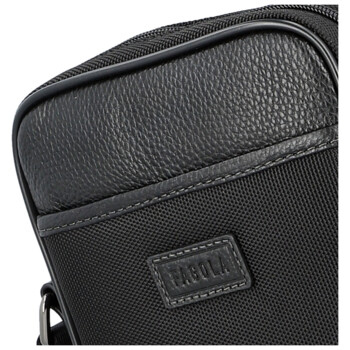 Pánska crossbody taška čierna - Fagola Milany