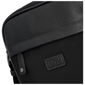 Pánska crossbody taška čierna - Fagola Jeris
