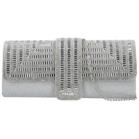 Dámska listová kabelka strieborná - Michelle Moon Beaty