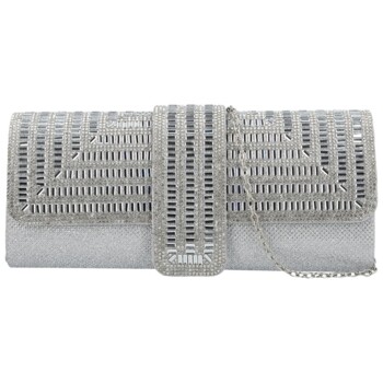 Dámska listová kabelka strieborná - Michelle Moon Beaty