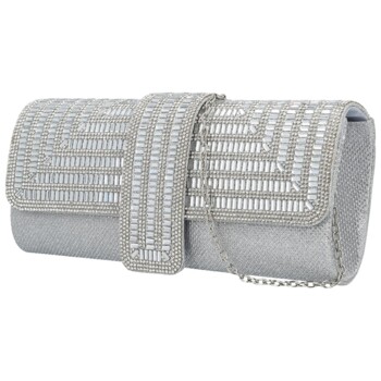 Dámska listová kabelka strieborná - Michelle Moon Beaty