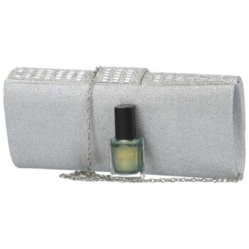 Dámska listová kabelka strieborná - Michelle Moon Beaty