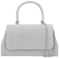 Dámska listová kabelka strieborná - Michelle Moon Sindy