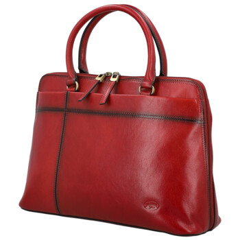 Dámska kožená kabelka do ruky vínová - Katana Arifa