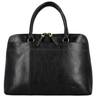 Dámska kožená kabelka do ruky čierna - Katana Arifa