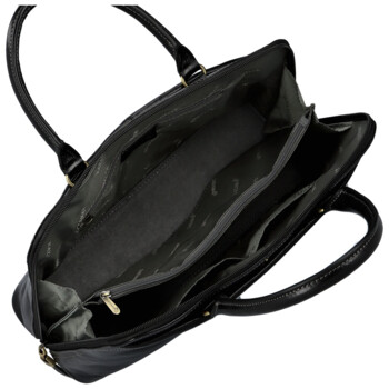 Dámska kožená kabelka do ruky čierna - Katana Arifa