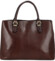 Dámska kožená kabelka do ruky tmavo hnedá - Katana Siara