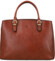 Dámska kožená kabelka do ruky hnedá - Katana Siara