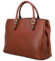 Dámska kožená kabelka do ruky hnedá - Katana Siara