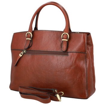 Dámska kožená kabelka do ruky hnedá - Katana Siara