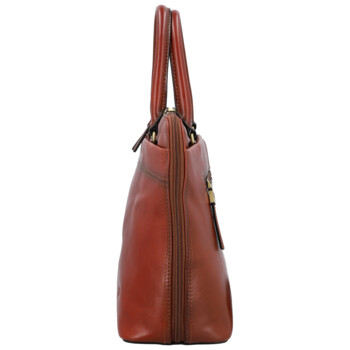 Dámska kožená kabelka do ruky hnedá - Katana Arifa