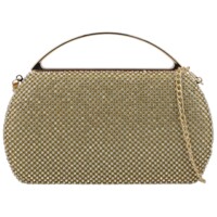 Dámska listová kabelka zlatá - Michelle Moon Esmera
