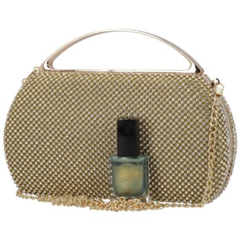 Dámska listová kabelka zlatá - Michelle Moon Esmera