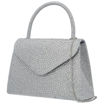Dámska listová kabelka strieborná - Michelle Moon Alaya