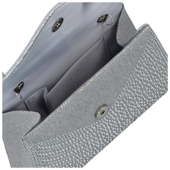 Dámska listová kabelka strieborná - Michelle Moon Alaya