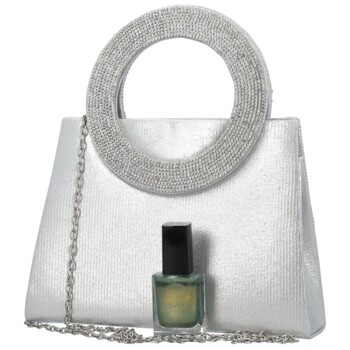 Dámska plesová kabelka strieborná - Michelle Moon Alette
