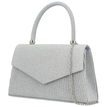 Dámska listová kabelka strieborná - Michelle Moon Leela