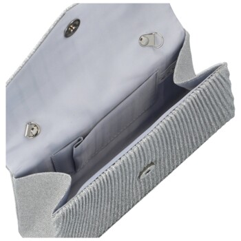 Dámska listová kabelka strieborná - Michelle Moon Leela