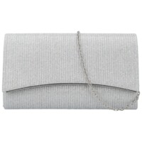 Dámska listová kabelka strieborná - Michelle Moon Asila