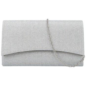 Dámska listová kabelka strieborná - Michelle Moon Asila