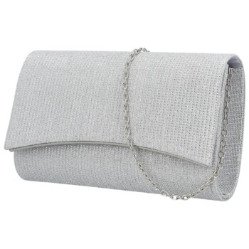 Dámska listová kabelka strieborná - Michelle Moon Asila