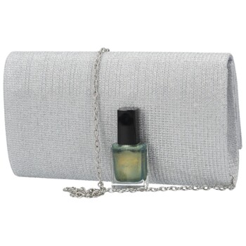 Dámska listová kabelka strieborná - Michelle Moon Asila