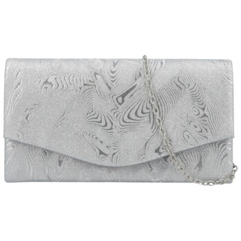 Dámska listová kabelka strieborná - Michelle Moon Arlette