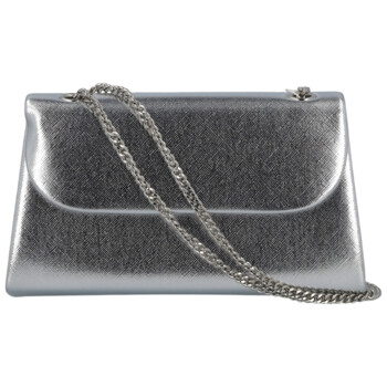 Dámska listová kabelka strieborná - Michelle Moon Leilani