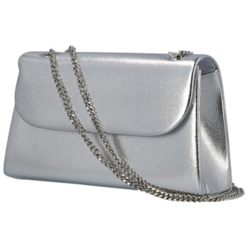 Dámska listová kabelka strieborná - Michelle Moon Leilani