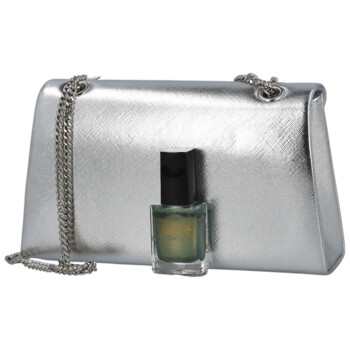 Dámska listová kabelka strieborná - Michelle Moon Leilani