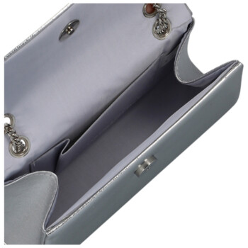 Dámska listová kabelka strieborná - Michelle Moon Leilani