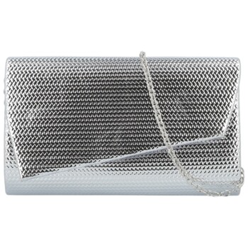 Dámska listová kabelka strieborná - Michelle Moon Flawie