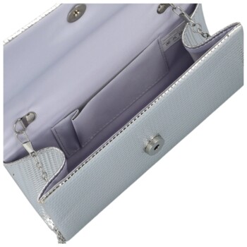 Dámska listová kabelka strieborná - Michelle Moon Flawie