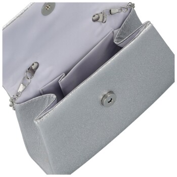 Dámska listová kabelka strieborná - Michelle Moon Coralie