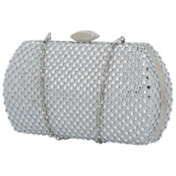 Dámska listová kabelka strieborná - Michelle Moon Estina
