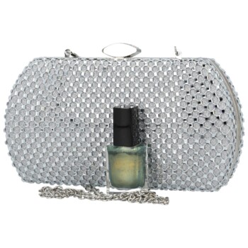 Dámska listová kabelka strieborná - Michelle Moon Estina