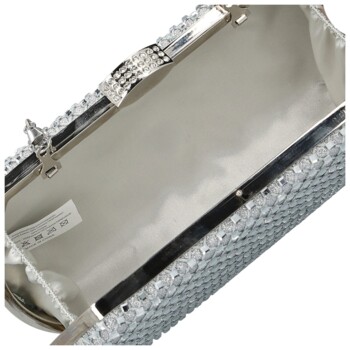 Dámska listová kabelka strieborná - Michelle Moon Estina