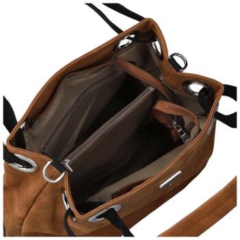 Dámska kabelka na rameno koňaková - Firenze Venesa