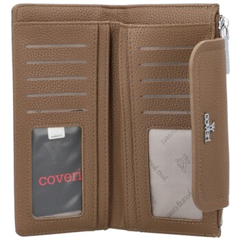 Dámska peňaženka tmavo béžová - Coveri Caiti