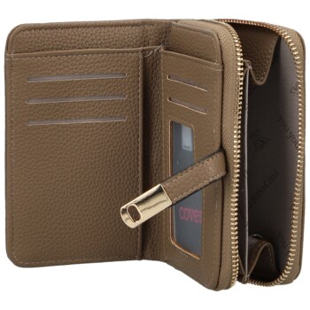 Dámska peňaženka tmavo béžová - Coveri Leroy