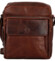 Pánska kožená crossbody taška tmavo hnedá - Bellugio Kalei