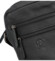 Pánska kožená crossbody taška čierna - Bellugio Tiber