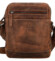 Pánska kožená crossbody taška hnedá - Bellugio Serchio