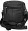 Pánska kožená crossbody taška čierna - Bellugio Serchio