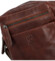Pánska kožená crossbody taška tmavo hnedá - Bellugio Serchio