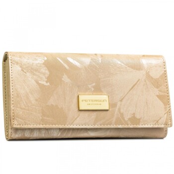 Dámska koženkovo/kožená peňaženka béžová - Peterson Aniko