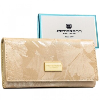 Dámska koženkovo/kožená peňaženka béžová - Peterson Aniko