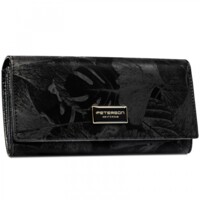 Dámska koženkovo/kožená peňaženka čierna - Peterson Aniko